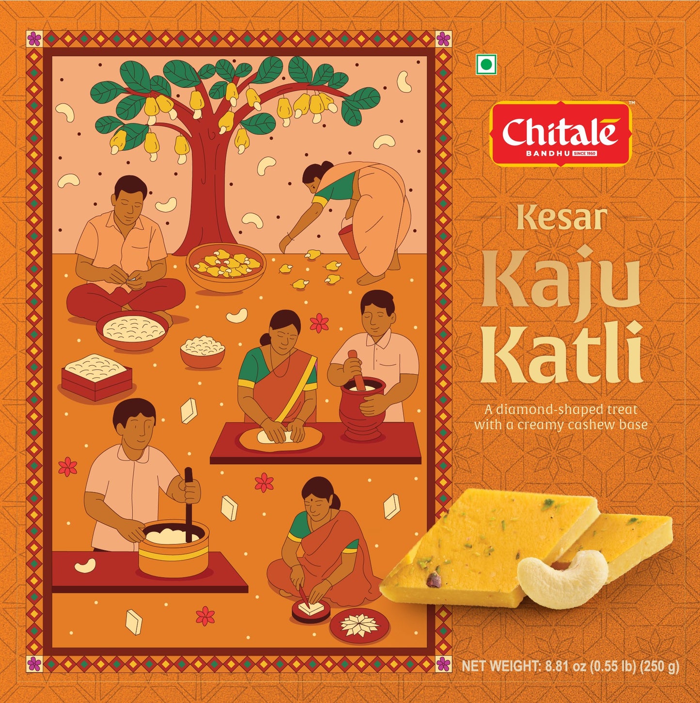 Kesar Kaju Katli – 250g